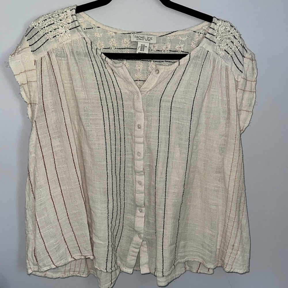 Breezy capped sleeve shirt